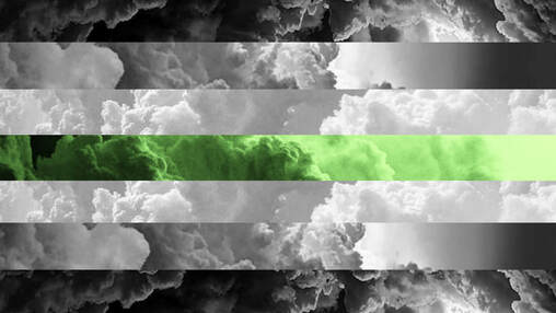 agender flag made from images of clouds