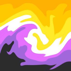 swirled gradient nonbinary flag
