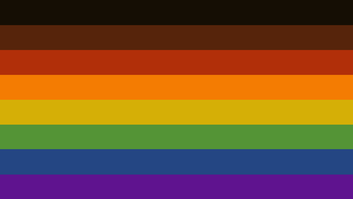 vintage version of the philly rainbow flag