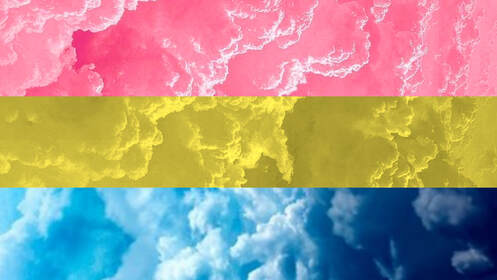 original pan flag made from images of clouds