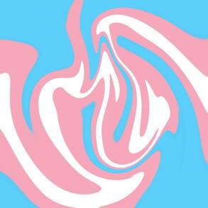 swirled trans flag, another version