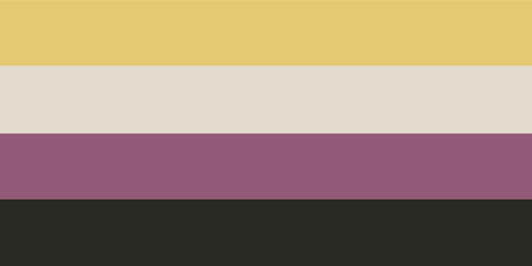 vintage version of the nonbinary flag