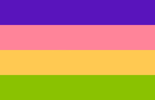 a vintage edit of the sapphic or sappho lesbian flag