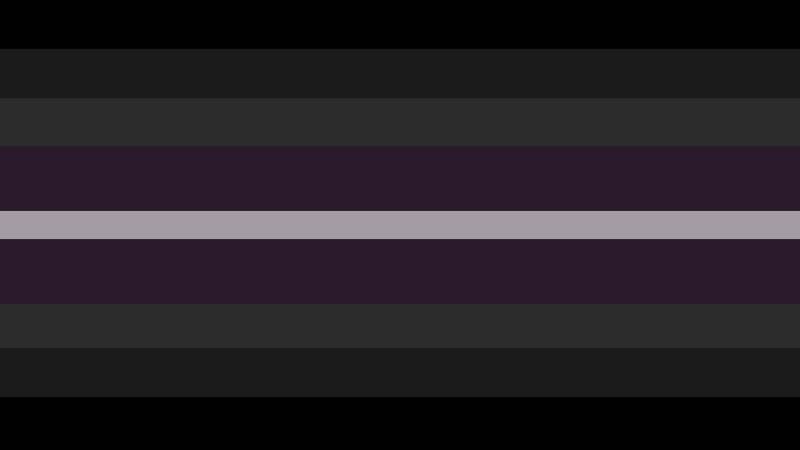 same flag but with muted purple instead of green