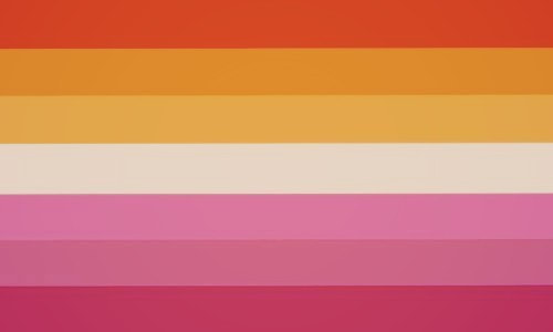 vintage version of the sunset lesbian flag